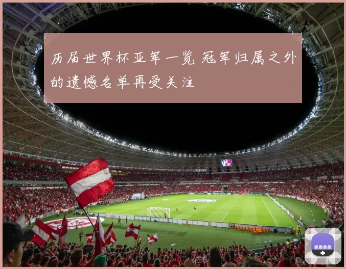 历届世界杯亚军一览 冠军归属之外的遗憾名单再受关注